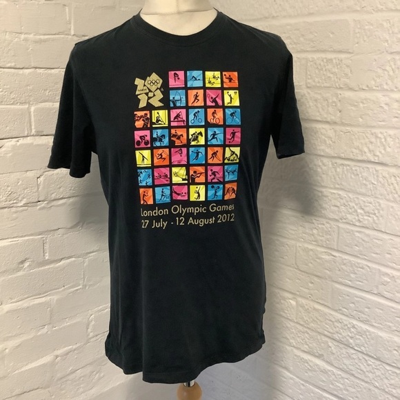 adidas Other - Retro Adidas London 2012 Crew Neck T Shirt - Size M - Black - P2P 21”